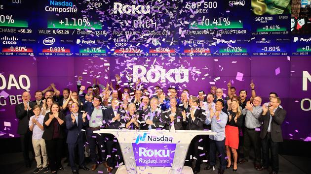 机顶盒公司Roku上市第一天股价飙涨67%