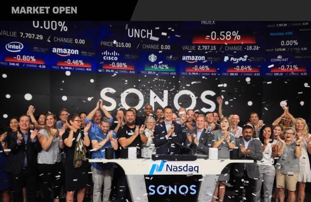 智能音箱Sonos上市首日市值暴涨至24亿美元