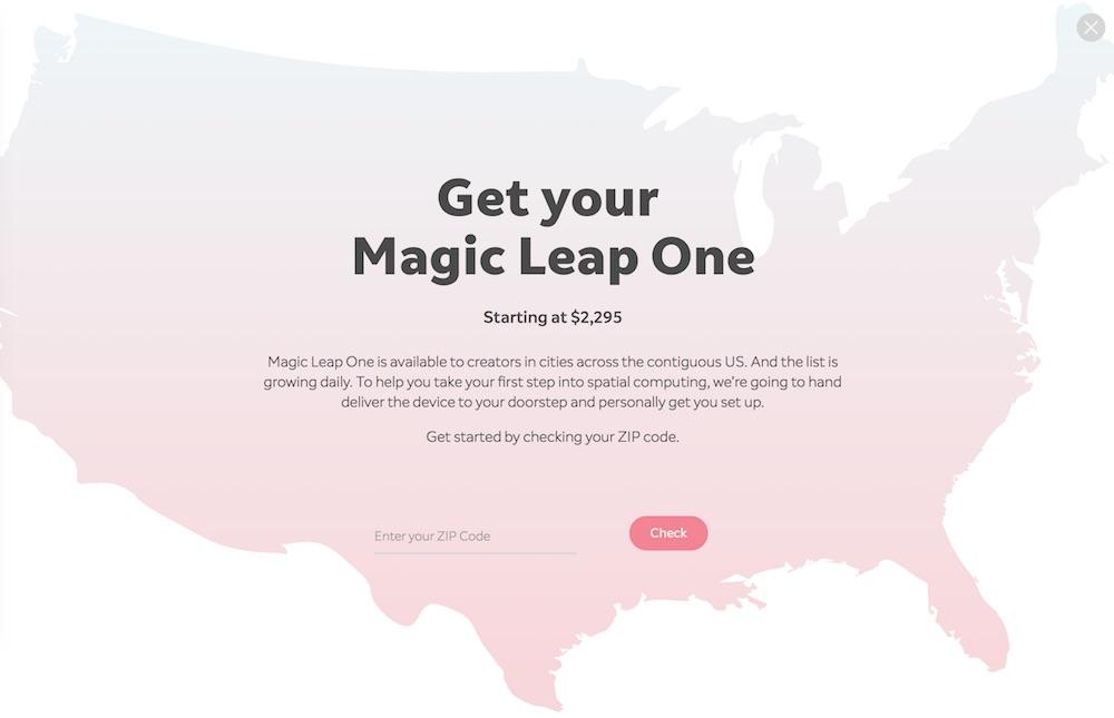 Magic Leap One 混合现实头显售价2295美元，即日发售