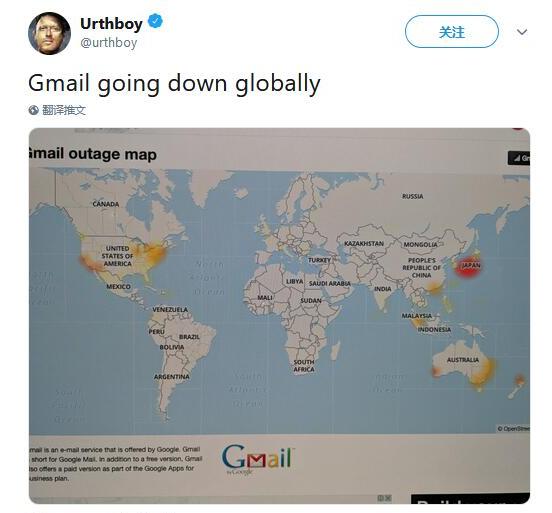 谷歌和Facebook全球范围内出现不同程度宕机