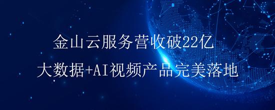 金山云服务营收破22亿，大数据+AI视频产品完美落地