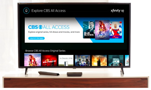 康卡斯特将在X1平台上推出适用于CBS All Access的应用程序